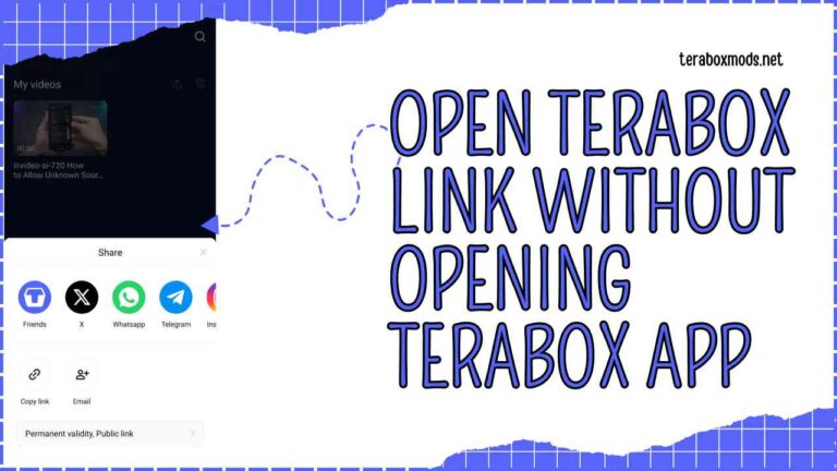 How to Open TeraBox Link Without Opening TeraBox App